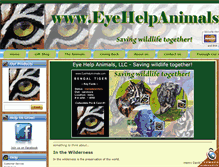 Tablet Screenshot of eyehelpanimals.com